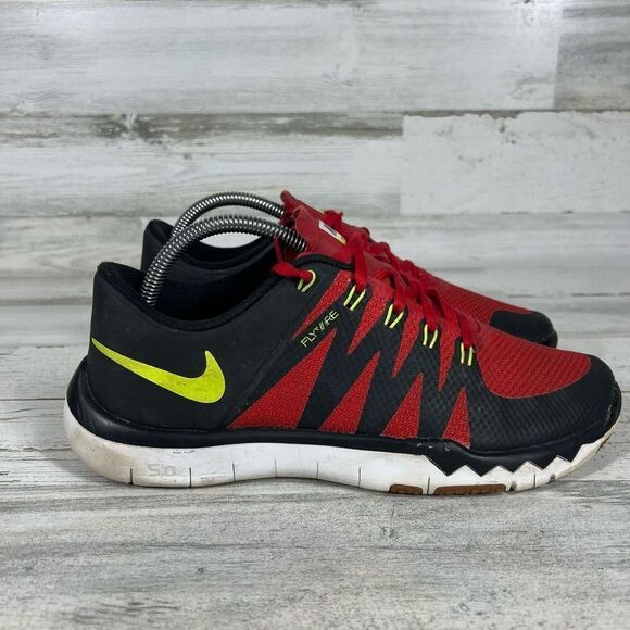 Nike Men's Free Trainer 5.0 V6 719922 670 Running Shoes‎ Black Red Size 8 US - Picture 1 of 7